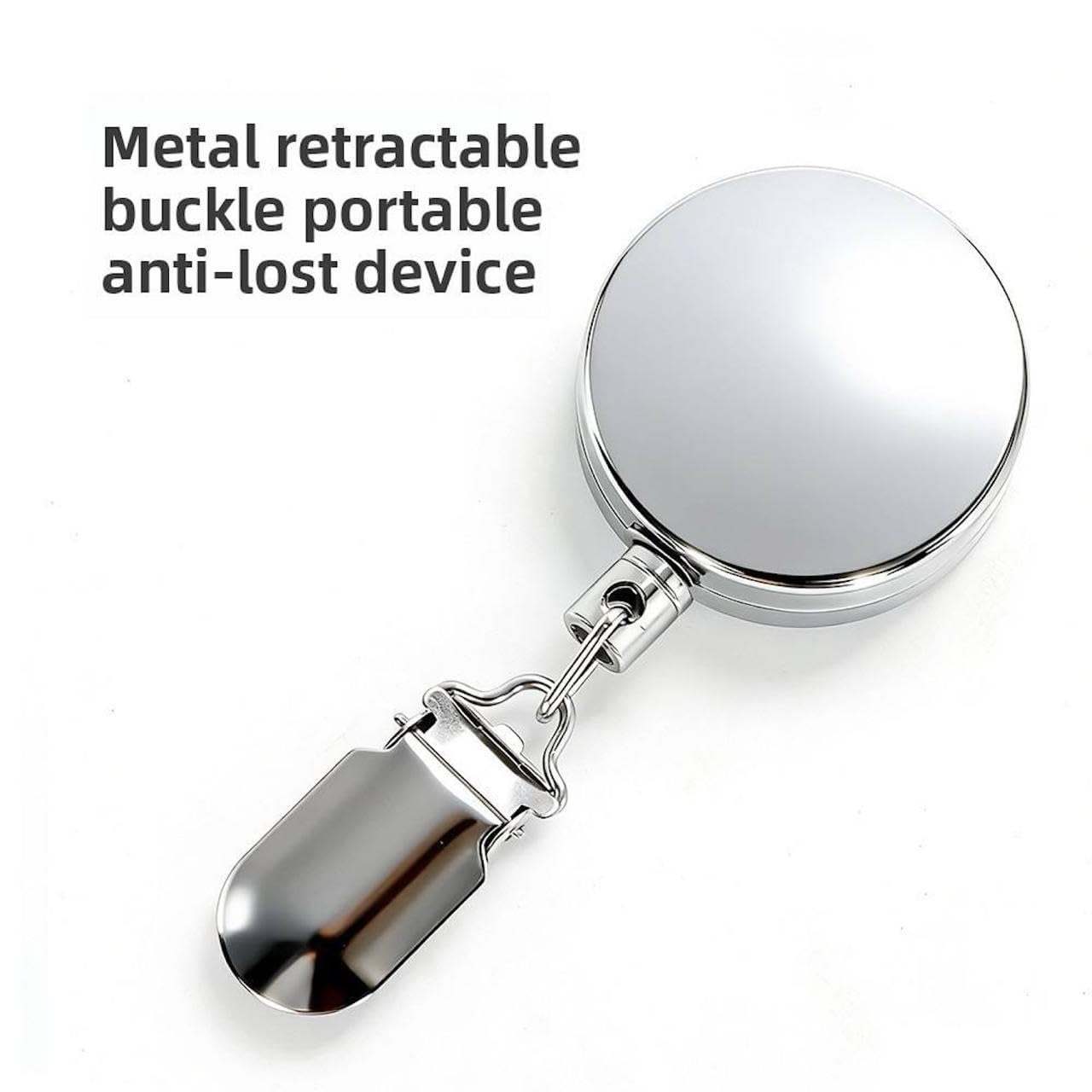 Self-Retracting Stainless Steel Towel Hook