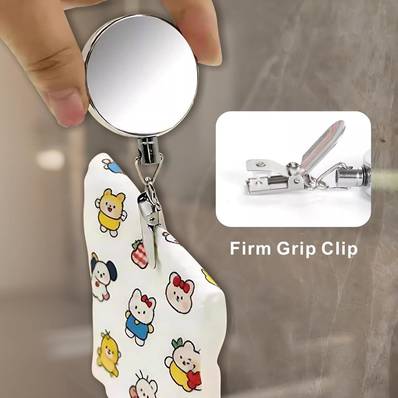 Self-Retracting Stainless Steel Towel Hook