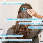 Magnetic Foldable Hair Clip Set