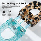 Magnetic Foldable Hair Clip Set