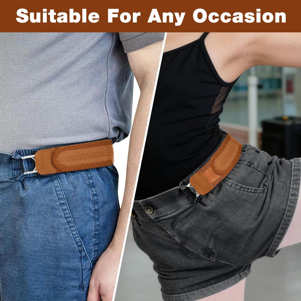 Tactical Buckleless Elastic EDC Belt