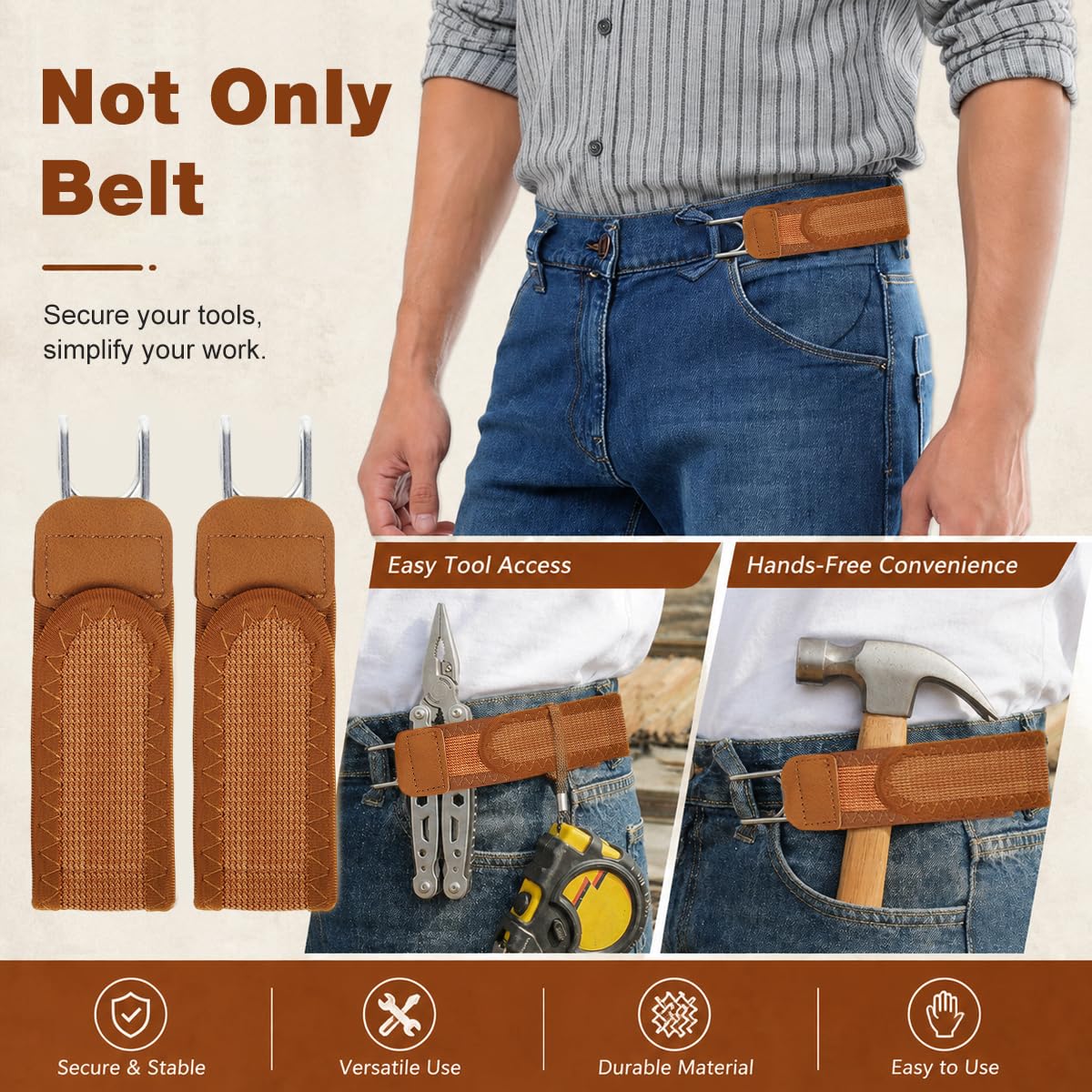 Tactical Buckleless Elastic EDC Belt
