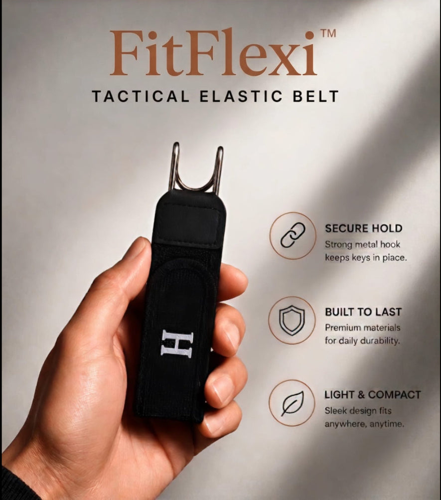 FitFlexi™ Tactical Elastic Belt – No Buckle Stretch Belt for Everyday Comfort