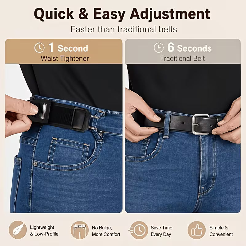 Tactical Buckleless Elastic EDC Belt